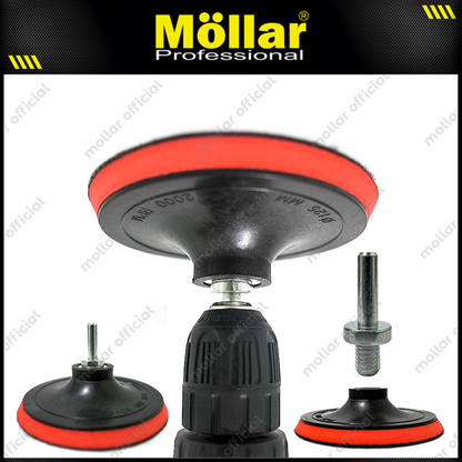 [PAKET] HDT Tatakan Amplas Bulat 5" + Baut M10 Konektor Perekat Velcro