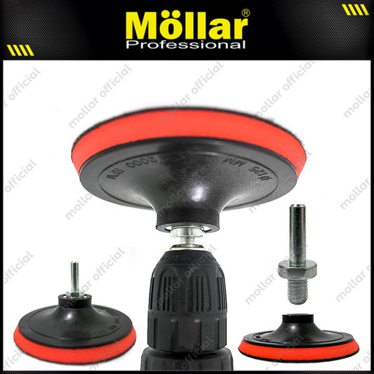 [PAKET] HDT Tatakan Amplas Bulat 5" + Baut M10 Konektor Perekat Velcro