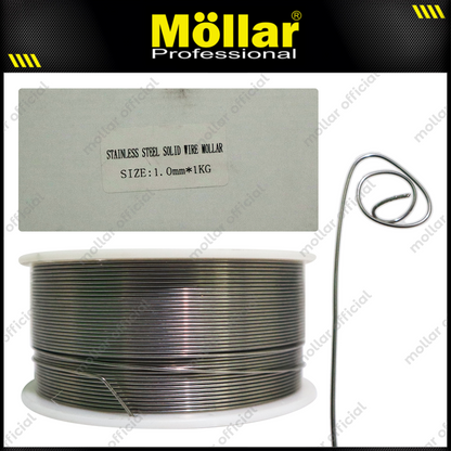 MOLLAR Kawat Las MIG Stainless Steel 1.0 mm x 1.0 kg / Flux Cored Wire