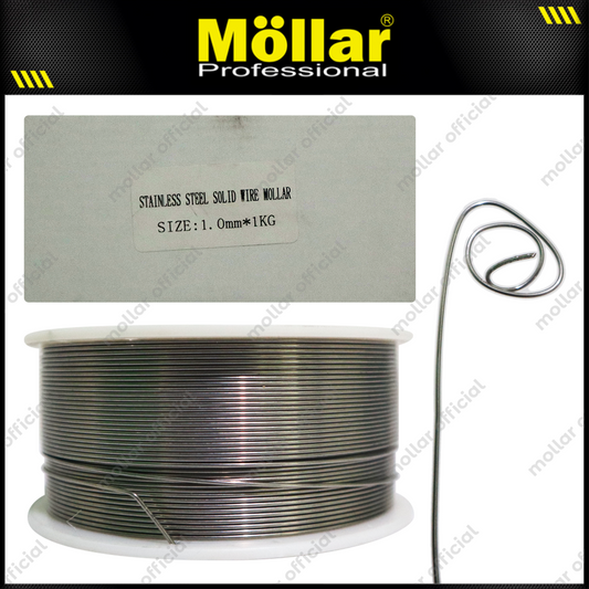 MOLLAR Kawat Las MIG Stainless Steel 1.0 mm x 1.0 kg / Flux Cored Wire