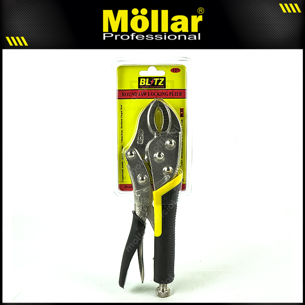 BLITZ A50155 Tang Buaya 10" Blister Gagang Karet