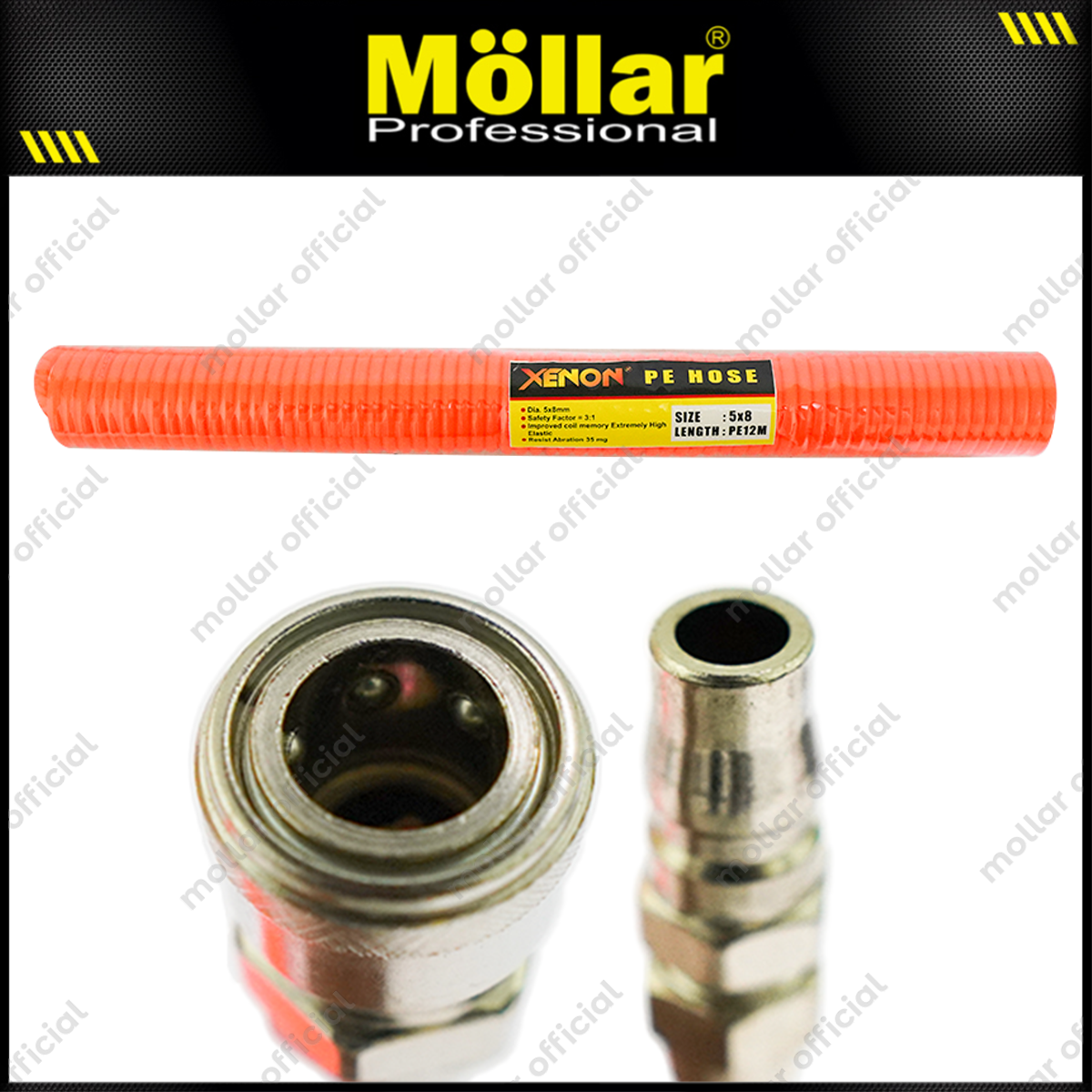 XENON Selang Spiral 12 meter / Selang Recoil PE Merah