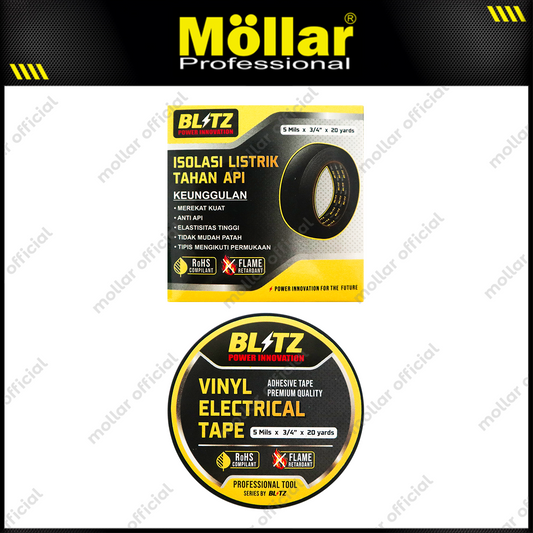 BLITZ Isolasi Listrik 3/4" x 20 Y Hitam