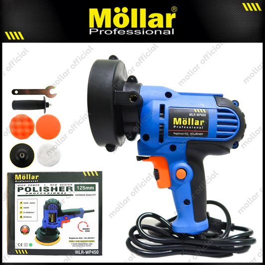 MOLLAR P450 Mesin Poles Listrik 5" Variable Speed / Polisher