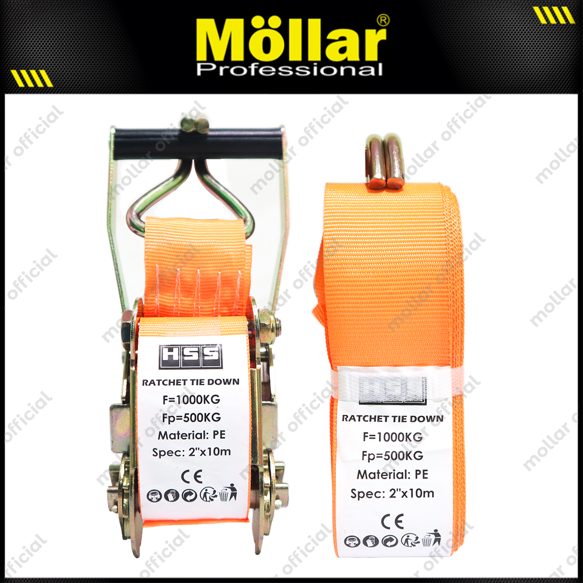 HSS Ratchet Tie Down 2" x 10 meter / Rachet Tali Pengikat