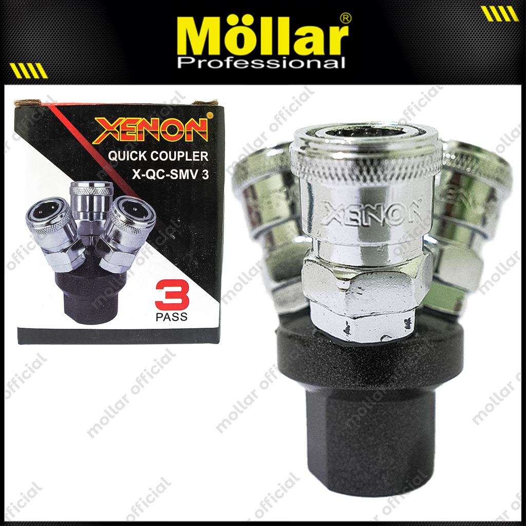 XENON Kopler Angin 1/4" Cabang 3 QC-SMY