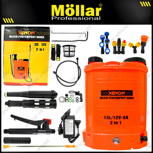 XENON XN1308A2 Mesin Semprotan Hama Elektrik 2in1 12V 13 Liter