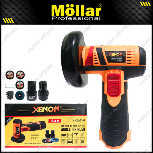 XENON CDAG300 Mesin Gerinda 3" Baterai 12V / Cordless Angle Grinder
