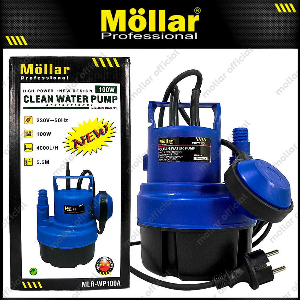 MOLLAR WP100A Pompa Celup Air Bersih 100 Watt Otomatis