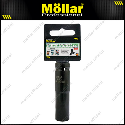 MOLLAR B13660 Mata Sok Panjang 1/2" 6PT 14 mm / Deep Socket