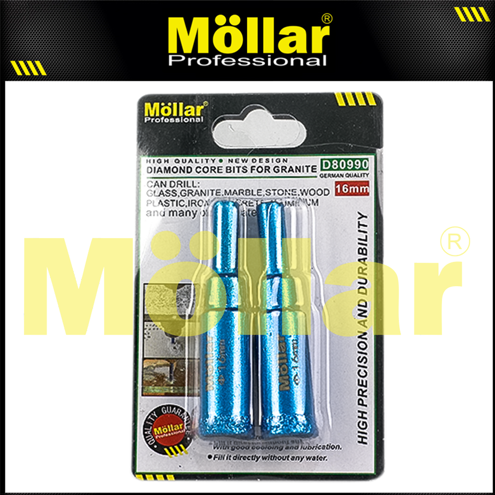 MOLLAR D80990 Mata Bor Granit 16 mm Set 2 pcs / Diamond Core Bit