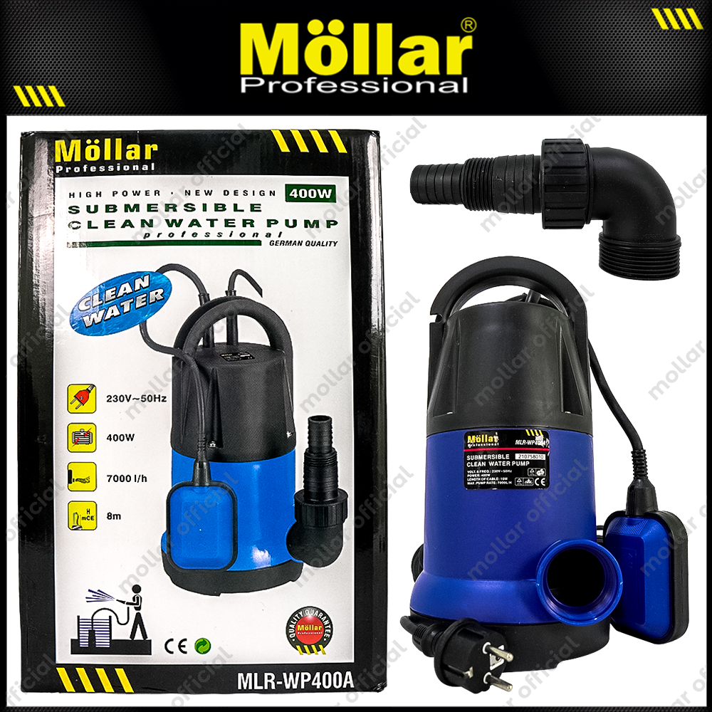 MOLLAR WP400A Pompa Celup Air Bersih 400 Watt Otomatis