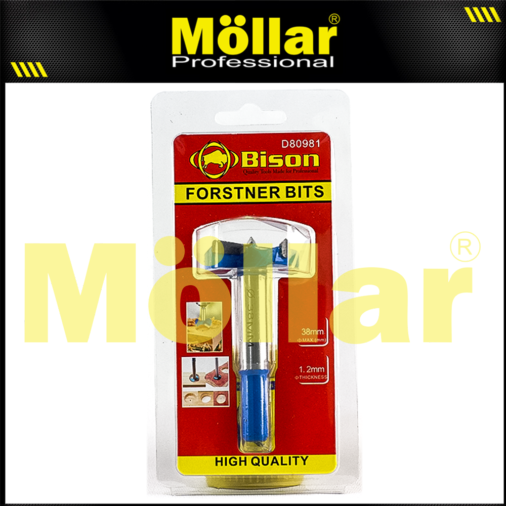 BISON D80981 Mata Bor Kayu Engsel Sendok 38 mm / Forstner Bit