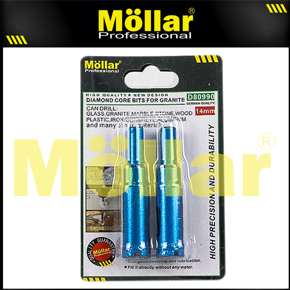 MOLLAR D80990 Mata Bor Granit 14 mm Set 2 pcs / Diamond Core Bit
