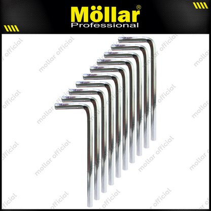 MOLLAR 10 Pcs 3 Mm Flat Kunci L Pendek Short Hex Key Wrench Hexagonal