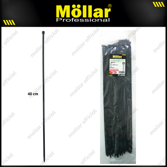 MOLLAR KT-48400 Kabel Ties 4.8x400 mm Hitam