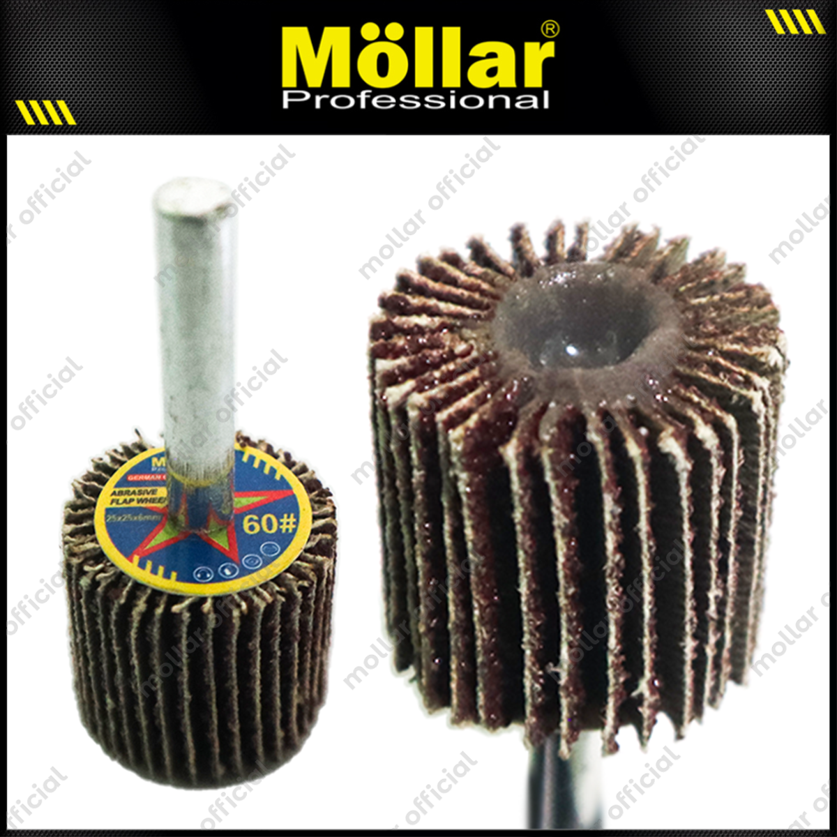 MOLLAR Amplas Flap Wheel Tuner 25x25x6 mm No. 60