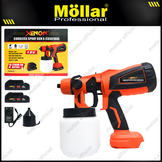 XENON CDSG1845 Mesin Semprot Cat Baterai 18V / Cordless Spray Gun HVLP