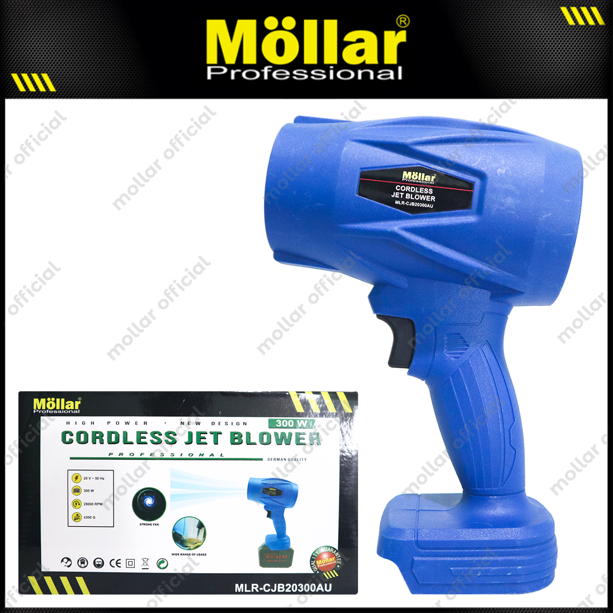 MOLLAR CJB20300-AU POLOSAN Cordless Jet Blower 20V Tanpa Baterai & Charger