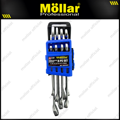 MOLLAR MLR-KCRP08819 Kunci Ring Pas Set 8 pcs (8-19 mm)