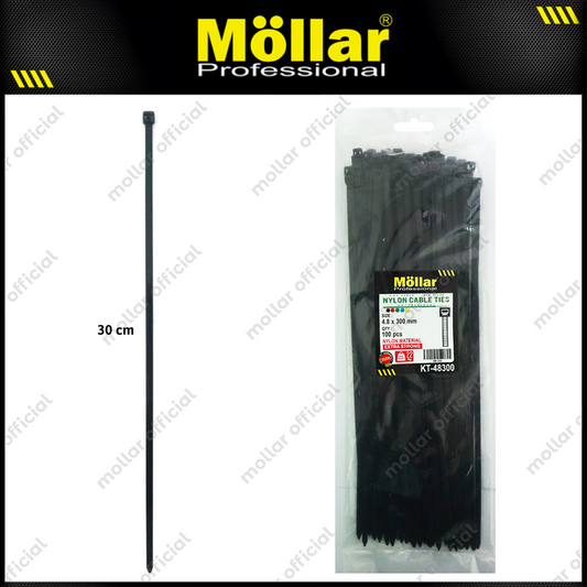 MOLLAR KT-48300 Kabel Ties 4.8x300 mm Hitam