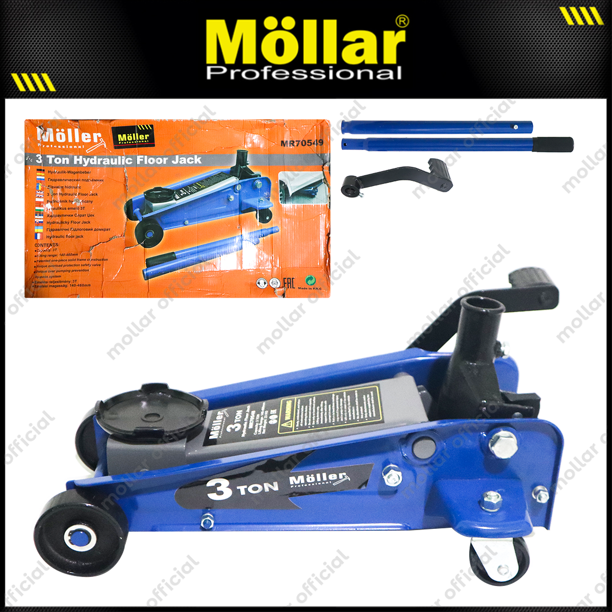 MOLLAR MR70548 Dongkrak Buaya 3 Ton Heavy Duty Pedal