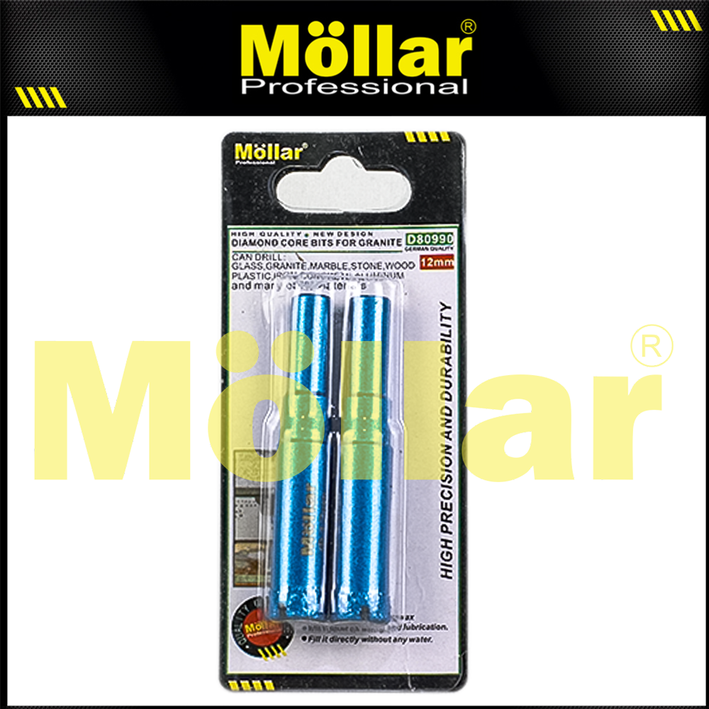 MOLLAR D80990 Mata Bor Granit 12 mm Set 2 pcs / Diamond Core Bit