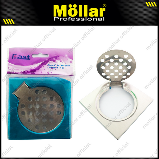 EAST Saringan Got Bukaan Plat Stainless Steel 4"