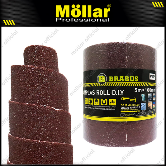 BRABUS D70464 Amplas Roll Eco 100 mm x 5 Meter No. 60