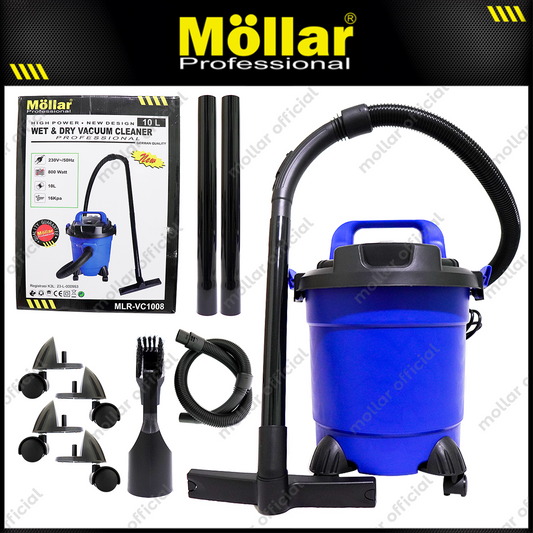 MOLLAR VC1008 Mesin Vacuum Cleaner Listrik 10 Liter