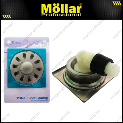 EAST Saringan Got Lubang Selang Mesin Cuci Stainless Steel 4"