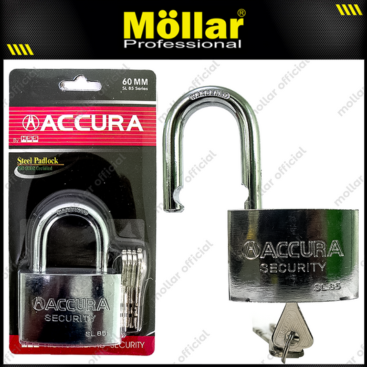ACCURA SL85 Gembok Besi 60 mm Short / Gembok Leher Pendek