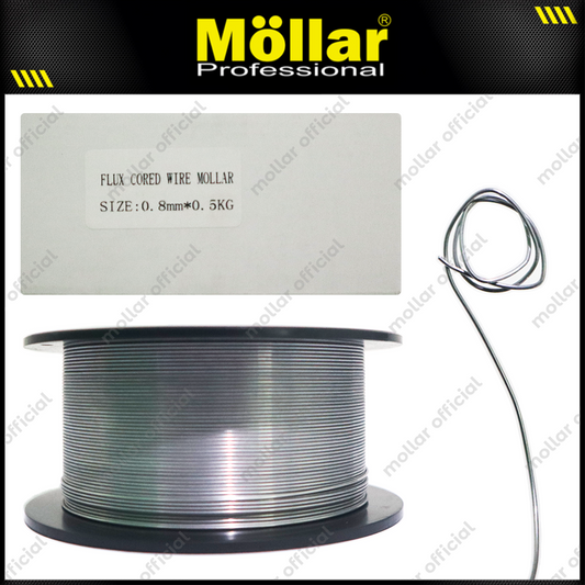 MOLLAR Kawat Las MIG 0.8 mm x 0.5 kg / Flux Cored Wire