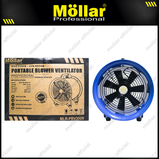 MOLLAR PBV300R Mesin Blower Ventilator Portable 12"