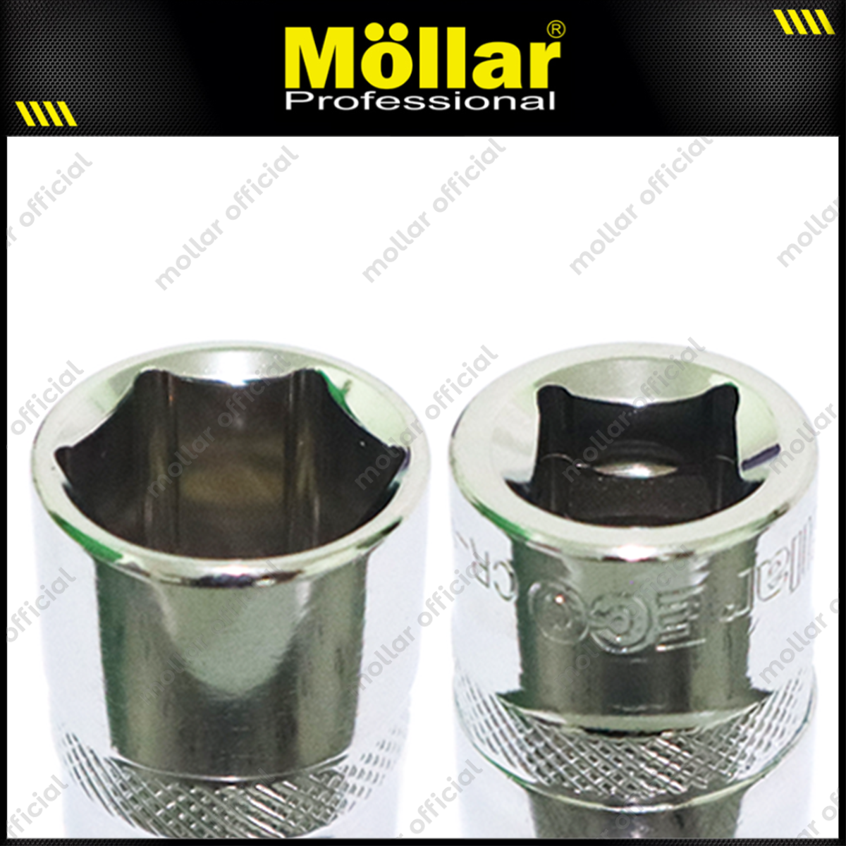 MOLLAR Eco Mata Sok 1/2" 6PT 19 mm