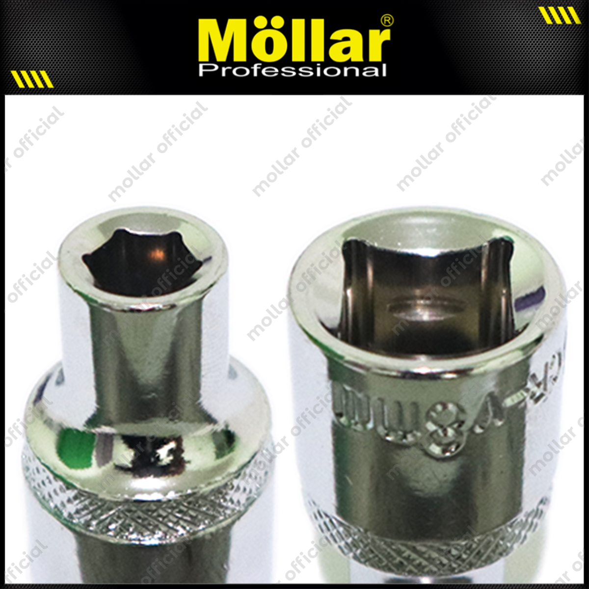 MOLLAR Eco Mata Sok 1/2" 6PT 8 mm