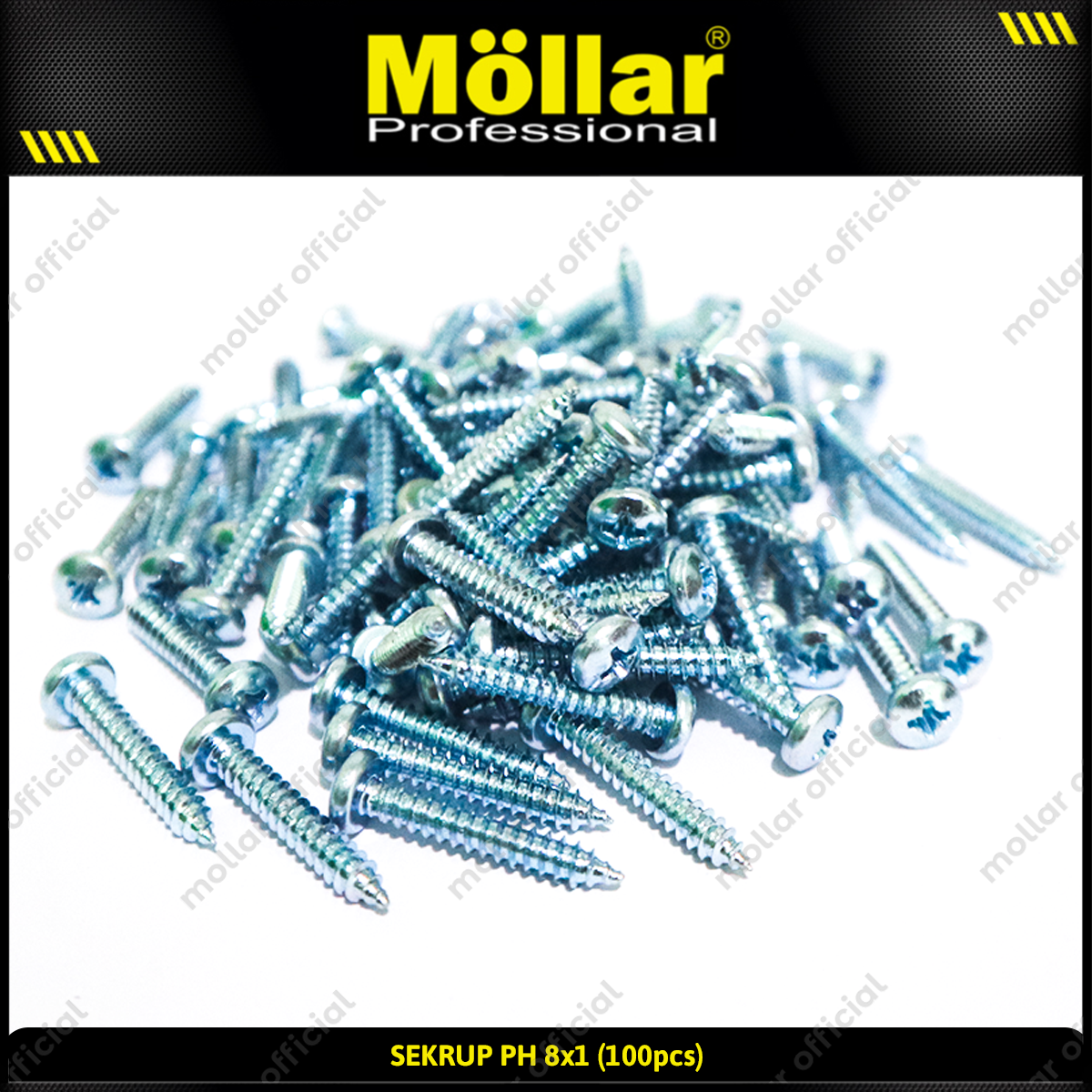 MOLLAR 93-032 Sekrup PH 8 x 1 - 100 pcs