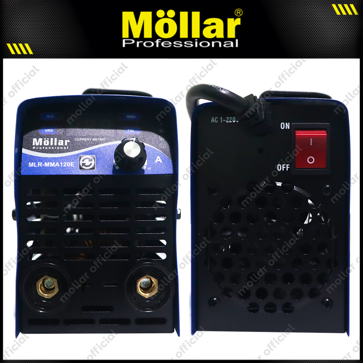 MOLLAR MMA120 Mesin Las Listrik Inverter 450 Watt