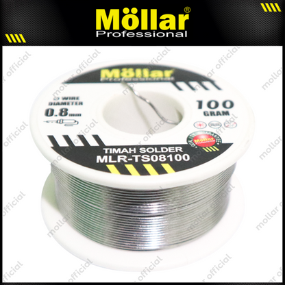 MOLLAR TS08100 Timah Solder Gulung 0.8 mm x 100 gram