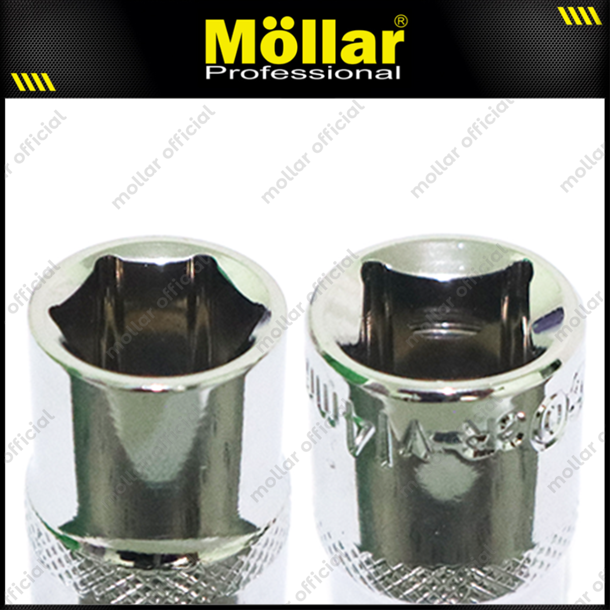 MOLLAR Eco Mata Sok 1/2" 6PT 14 mm