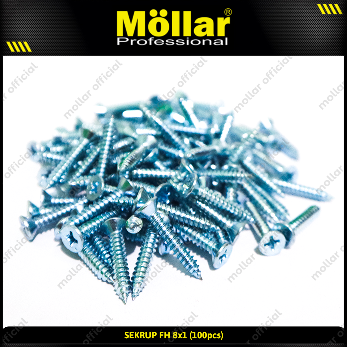 MOLLAR 93-056 Sekrup FH 8 x 1 - 100 pcs
