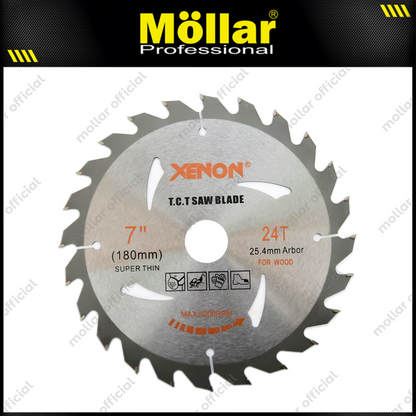 XENON Mata Circular Potong Kayu 7"x24T / TCT Saw Blade