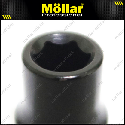 MOLLAR B13670-1 Mata Sok Pendek 1/2" 6PT 12 mm / Deep Socket