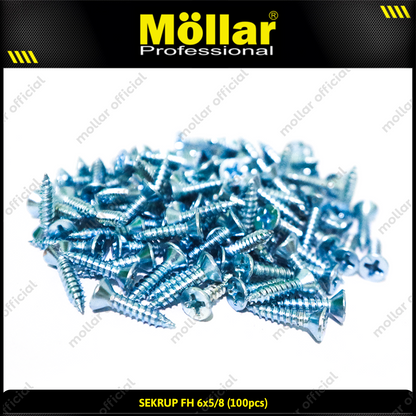 MOLLAR 93-046 Sekrup FH 6 x 5/8 - 100 pcs