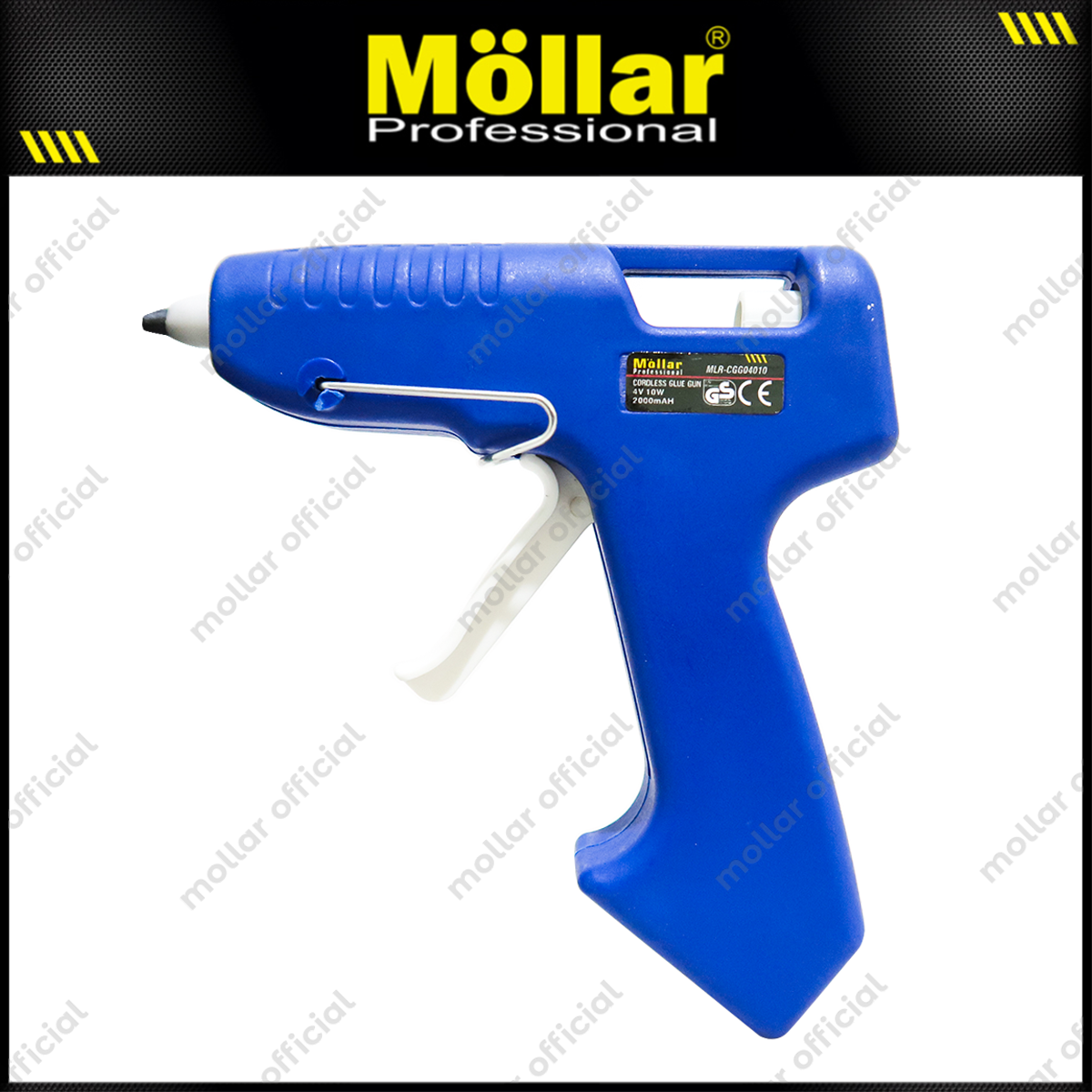 MOLLAR CGG04010 Mesin Lem Tembak Kecil Baterai 4V / Cordless Glue Gun