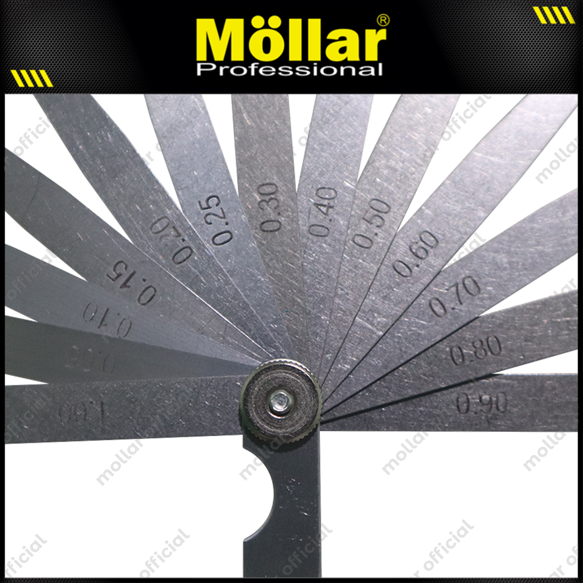 BISON K17442 Feeler Gauges 13 Blades (0.05-1.00 mm)