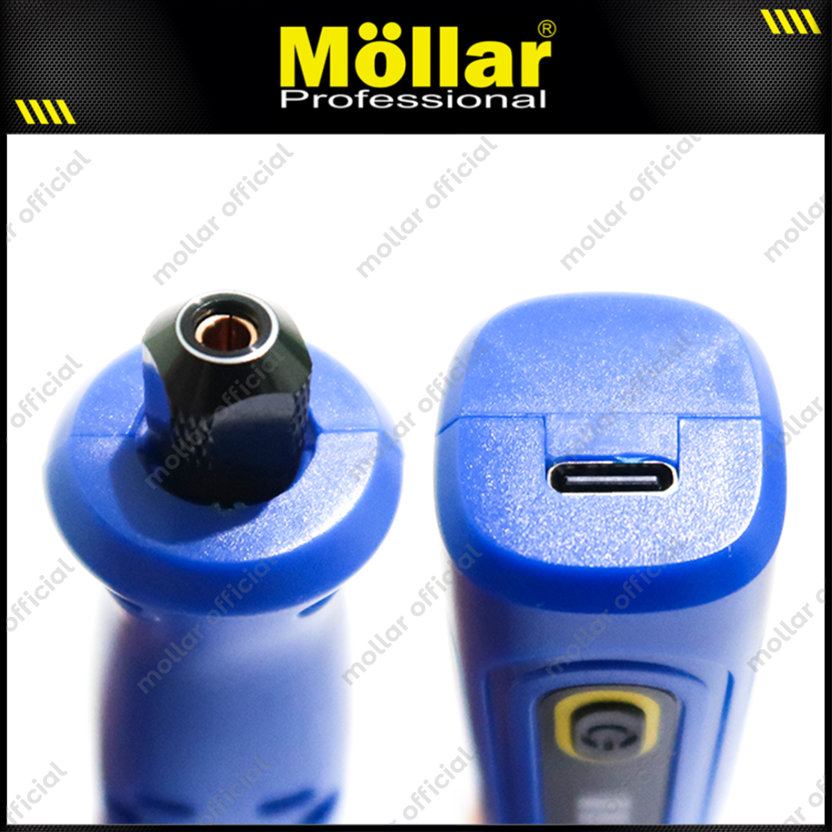 MOLLAR MLR-800178 Mesin Mini Grinder Baterai 4V Set 32 pcs