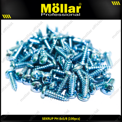 MOLLAR 93-030 Sekrup PH 8 x 5/8 - 100 pcs