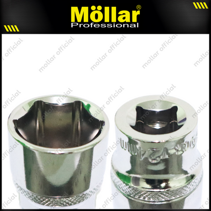 MOLLAR Eco Mata Sok 1/2" 6PT 24 mm