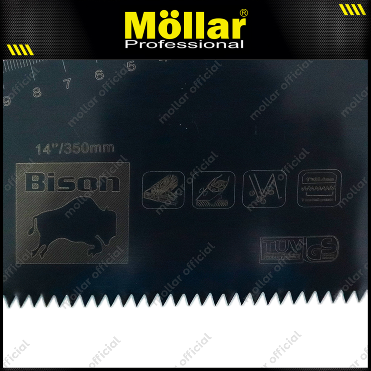 BISON Gergaji Tangan Gorok 2 Asah 14"